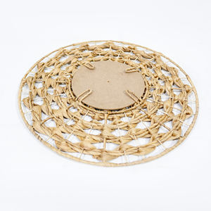 Artex Dong Thap Seagrass Rope Mirror Natural Boho Style Decoración de pared para sala de estar - Product Image 6
