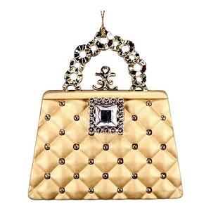 High Quality Unique <b>Christmas</b> New Year Hanging Decoration Beige Gold Paint Acrylic 3D Handbag High Heels Shoe 2D <b>Dress</b> Ornament - Product Image 1