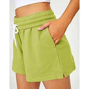 Shorts para Mujer, Precio al por Mayor, Logotipo Personalizado, Shorts Deportivos de Moda, Transpirables, de Algodón, Casuales, para Gimnasio - Product Image 6