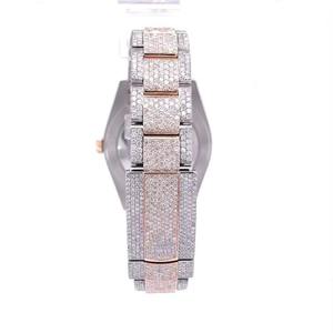 iced Out Moissanite Diamond Mechanical <b>Watch</b> Stainless Steel Band Sapphire Crystal Dial Alarm Unisex Hip Hop <b>Sport</b> Style - Product Image 2