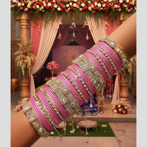 Sparkling Crystal Bracelets & <b>Bangles</b> <b>Set</b> 10575633PK_2.6 for Wedding & Festive Wear - Product Image 3
