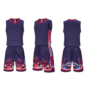 Basketball uniform <b>athletic</b> performance jersey shorts set team training wear breathable quick dry sports kit sleeveless Set - Product Image 2