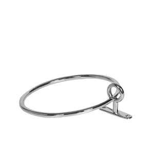 Durable Metal Towel Ring Circular Wall Mounted Rust Resistant Bathroom Storage Single Tier Towel Holder For Home Hotel Use - Product Image 3
