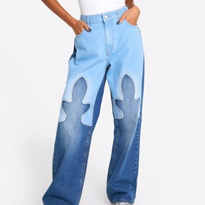 Nuevos Pantalones Vaqueros de Mezclilla para Mujer, a la Moda, Holgados, de Cintura Alta, 100% Algodón, Casuales, Vintage, de Secado Rápido, Transpirables y Ecológicos - Product Image 4