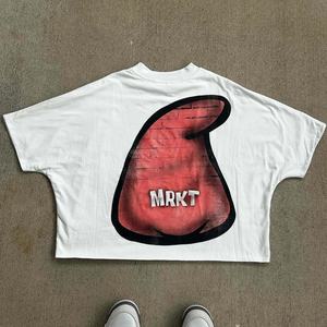 OEM Custom DTF Printing Men's <b>Cropped</b> Boxy <b>Fit</b> <b>T</b> <b>Shirts</b> Blank Heavyweight 300 GSM Cotton Drop Shoulder Oversized <b>T</b> <b>Shirt</b> for Men - Product Image 6