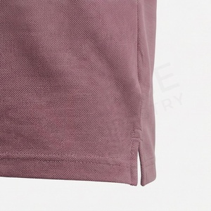 Polo à manches courtes pour homme, couleur unie, tissu Oxford tissé décontracté, coupe classique, design boutonné - Product Image 5