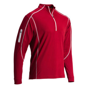 Nouveauté T-shirt de sport pour homme à manches longues avec fermeture éclair 3/4, vêtements de sport, entraînement, fitness, séchage rapide, respirant - Product Image 3