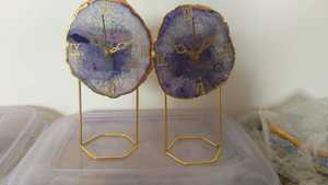Relojes de Ágata en Rebanadas, Relojes de Ágata Muy Demandados en Venta, Ágata Bellamente Colorida para Decoración del Hogar o Jardín - Product Image 2