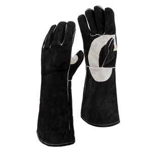 Gants en cuir de vachette renforcé résistants pour le soudage, le barbecue, la construction, résistance à l'abrasion, gants de sécurité personnelle - Product Image 1