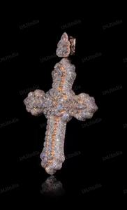 Colgante de cruz de Jesús con incrustaciones de diamantes, colgante de hip hop personalizado para hombre, joyería de hip hop, amuleto de Jesús con incrustaciones de diamantes, colgante de moissanita - Product Image 3