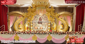 Noche DE BODA romántica Bollywood Mandap Set Gran boda Bollywood Mandap Decoración Tradicional Jodha Akbar Tema Boda Mandap - Product Image 6