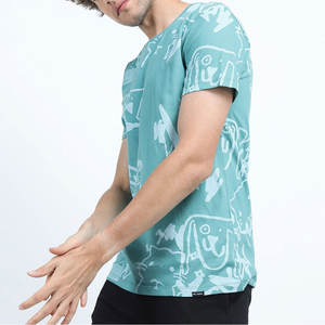 เสื้อยืดแขนสั้นผู้ชายแบบกำหนดเองสำหรับฤดูร้อน ผ้าฝ้าย 100% พิมพ์ลายตามสั่ง พร้อมปักโลโก้ ปักลาย หรือโลโก้แบรนด์แบบเรียบ - Product Image 3