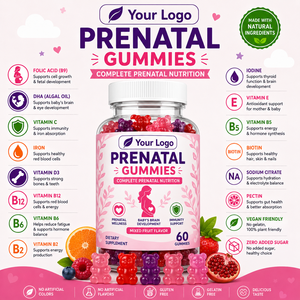เยลลี่ผลไม้รวมรสธรรมชาติสำหรับก่อนคลอด แบบนิ่มเคี้ยวได้ บำรุงสุขภาพ บรรจุภัณฑ์สะดวกสบาย รูปแบบตามสั่ง - Product Image 2