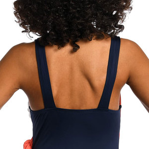 Factory Direct Sale Solid Color Women's Swimming Suit Custom Made 1 Piece Front Logo Quick Dry Breathable <b>V</b>-<b>Strings</b> - Product Image 6