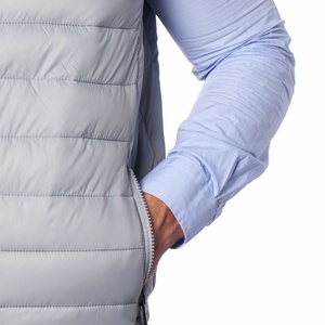 Chaqueta Acolchada Clásica Unisex para Invierno, Plegable, de Nailon, con Parches, Estilo Casual, Resistente a la Intemperie, Transpirable, con Cierre de Cremallera, Tallas Grandes - Product Image 5