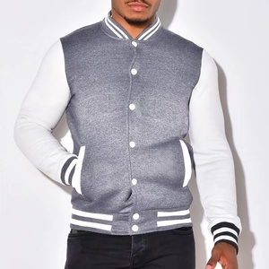 Wholesale Mens Baseball Uniform <b>Jacket</b> Blank O-neck <b>Jacket</b> for Men Stylish University College Winter <b>Jacket</b> with Pockets - Product Image 1