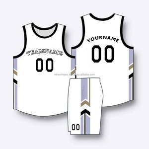 Ensemble de maillots de basket-ball américain de haute qualité personnalisés OEM Chemise de sublimation pour les clubs d'équipe Plus Size Option disponible - Product Image 3