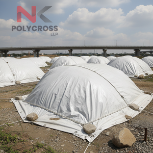 Bâche de protection tout temps pour travaux civils, bâche extra épaisse imperméable et stabilisée aux UV pour travaux routiers en Inde - Product Image 4