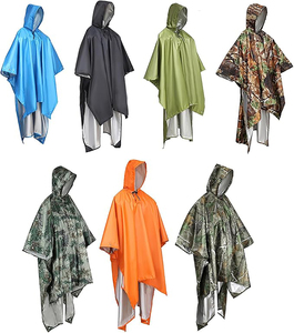 Poncho Impermeable de Maternidad Tallas Grandes con Estampado, Recubierto de PU, Poliéster Transpirable, con Capucha, Unisex, para Exteriores, ¡Gran Venta! - Product Image 1