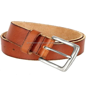เข็มขัดลำลองหนังแท้สีแทนแท้สำหรับผู้ชายและผู้หญิงเข็มขัดหนังแท้แท้แบบเข็มขัดหนังแท้แท้แบบเข็มขัดหนังยีนส์มีง่ามทำจากทองเหลือง - Product Image 4
