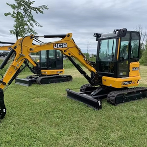 Excavatrice jaune d'occasion haute performance de 3 tonnes avec bras hydraulique à portée étendue et chenilles en acier pour le creusement de fossés industriels - Product Image 1