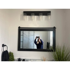 Reclaimed Barn Wood Rustic Frame <b>Mirror</b> | Handcrafted Farmhouse Style Wholesale - Product Image 2