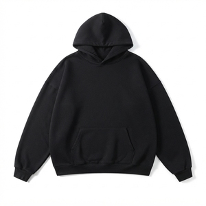 Sudadera con Capucha de Felpa 100% Algodón para Hombre, Estilo Holgado, Hombros Caídos, Talla Grande, Estilo Urbano Unisex, Calidad Superior 2026 - Product Image 1