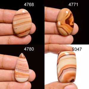 Cabochon en pierre gemme de dolomite à ondulation naturelle, qualité supérieure, pour la fabrication de bijoux, pierre de jaspe en vrac - Product Image 3