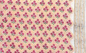Tela de algodón estampada a mano de Jaipur, suave, premium, ligera, lista para exportación a granel, proveedor mayorista. - Product Image 5