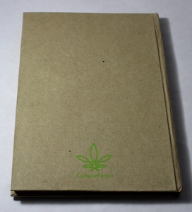 Carnet en papier de chanvre écologique en gros, couverture rigide avec peinture ancienne, feuilles de chanvre, style spirale naturel, impression frontale - Product Image 2