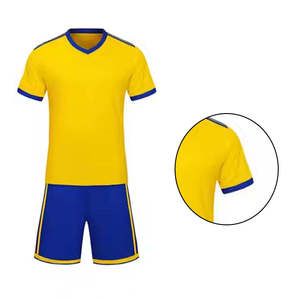 Latest Style Soccer Uniform Set Adult High Quality 100% Polyester Customized Short Lightweight Anti-Bacterial Quick Dry - Product Image 5