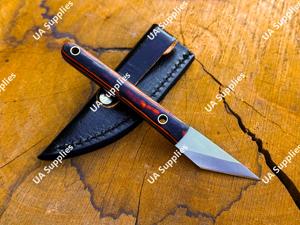 มีดอเนกประสงค์ใบมีดคงที่ขนาดเล็ก ผลิตด้วยมือจากเหล็กกล้าไร้สนิม ด้ามไม้ คุณภาพสูง คมกริบ ใบมีดขนาด 2 นิ้ว รับผลิตแบบ OEM/ODM ขั้นต่ำในการสั่งซื้อน้อย - Product Image 6