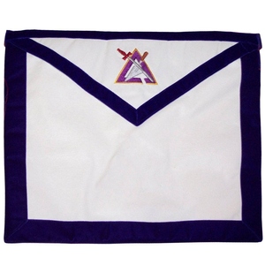 Delantal Masónico de Doble Cara, Bordado en el Lateral del Capítulo del Consejo, de Algodón, Forma Rectangular, Accesorio Decorativo Hecho a Mano - Product Image 3