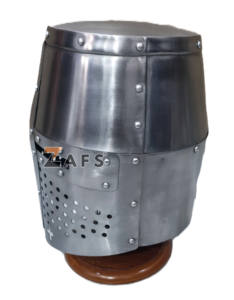 Casco Templario de Acero Ligero, Armadura Medieval de Caballero, Hecho a Mano, Usable para Disfraces de Cosplay para Adultos - Product Image 2