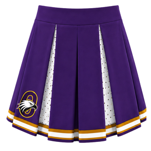 Ensemble d'uniforme de cheerleading violet : Crop top et jupe plissée pour compétition de danse d'équipe, tenue de performance sportive - Product Image 6