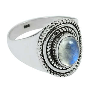 Brilliant Oval Shape Rainbow Moonstone Gemstone <b>Ring</b> Made of 925 Sterling Silver Cute Wedding <b>Ring</b> Fine Gemstone <b>Boho</b> Jewelry - Product Image 1