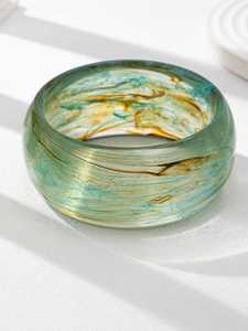 Pulsera de Resina Impermeable Hecha a Mano en Colores Caramelo, Estilo Tradicional, para Mujer, Personalizada, con Diseño Floral y Voluminoso, Venta al por Mayor de Fábrica - Product Image 4