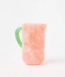 Carafe moderne en résine coulée, légère, durable, compatible lave-vaisselle, écologique, faite à la main, pour jus, eau, cocktails, fêtes - Product Image 4