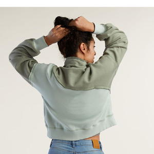 เสื้อสเวตเตอร์แบบสวมหัวคอเต่าสำหรับผู้หญิงเสื้อแขนแร็กแลนแบบลำลองคอสูง - Product Image 6