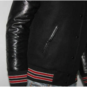 Chaqueta de moda para hombre, estilo universitario, con letras, para invierno. - Product Image 2