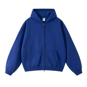 Sudadera con Capucha de Alta Calidad, 100% Algodón Francés, 600-800 GSM, Invernal, Unisex, con Cierre, Bordada, Transpirable, para Hombre - Product Image 6
