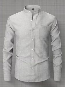 Camisa de Vestir para Hombre, Diseño Estampado Premium, Tela Satén Suave, Manga Larga, Casual, Formal, Transpirable, con Logotipo Personalizado - Product Image 4