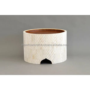 Support de gâteau artisanal fait à la main dernière conception avec incrustation d'os outils de forme ronde pour la maison hôtel restaurant utilisation - Product Image 2