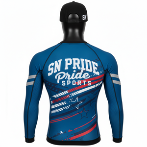 Premium Quality <b>Top</b> Selling Wholesale Unisex MMA Long Sleeve Rash Guards with Customized Color & Logo at Reasonable Price - Product Image 5