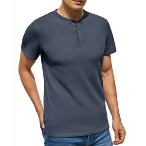 เสื้อยืดแขนสั้นทรงปกติสำหรับผู้ชาย ยี่ห้อ Arqen Industries สีกรมท่า ผ้าฝ้ายถักเนื้อนุ่ม น้ำหนัก 200 กรัม ระบายอากาศได้ดี - Product Image 2