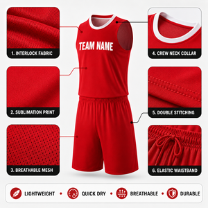 Good Quality Customized Logo Summer Basketball Quick Drying Moisture-Wicking Sports Fashion Sleeveless Unisex Reversible Jersey - Product Image 4
