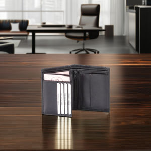 Nueva Cartera Corta para Hombre, Estilo Ejecutivo, con Cierre Horizontal, Delgada, para Tarjetas - Product Image 6