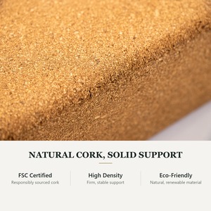 Bloque de Yoga de Corcho Natural de Alta Densidad con Certificación FSC, Bordes Redondeados, Superficie Antideslizante, Diseño Minimalista, Ecológico para Casa o Estudio - Product Image 2