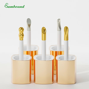 Custom 30ml Foundation Bottle <b>Oxidized</b> Gold/Silver Zinc Alloy Brush Head Non-Absorbent Metal Brush Liquid Cosmetic Packaging OEM - Product Image 4