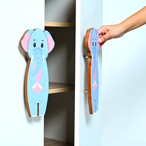 Cute Blue Elephant Shape Cabinet Handle for <b>Kids</b> Room Decorative Dresser Handles Cupboard Pulls <b>Kitchen</b> Novelty Drawer usage - Product Image 6